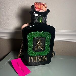 Betsey Johnson Kitsch Poison/Love Potion Bag